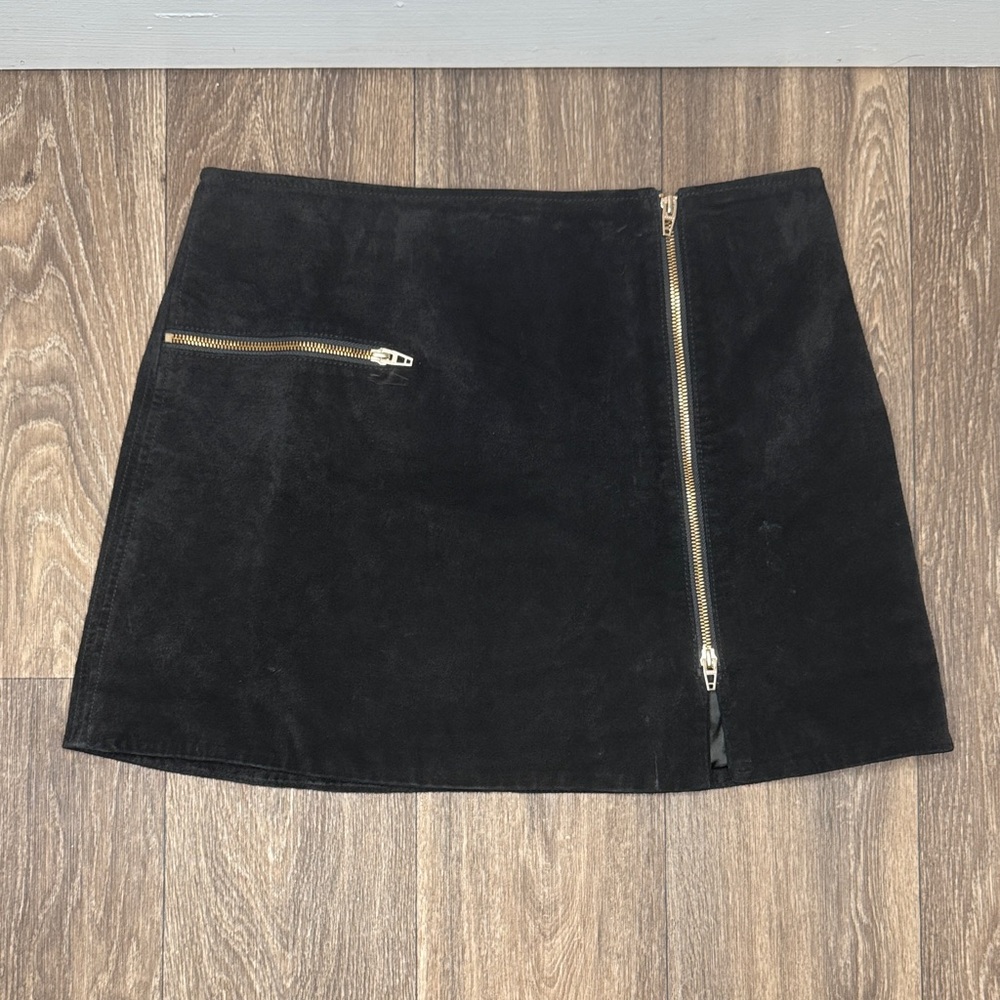 Blank NYC Black A-Line Skirt with Gold Accent Women’s Size 30